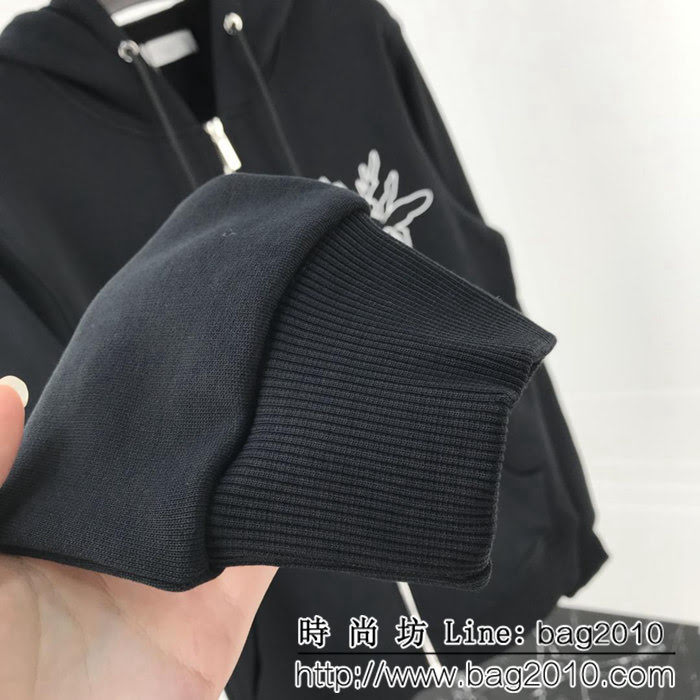 DIOR迪奧 18ss秋冬新款 專櫃斷貨款 刺繡大蜜蜂 拉鏈衛衣套裝 ydi1142